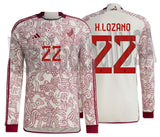 ADIDAS HIRVING LOZANO MEXICO LONG SLEEVE AWAY JERSEY FIFA WORLD CUP 2022 1