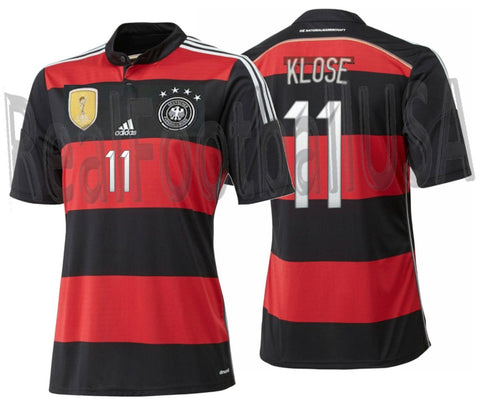 ADIDAS MIROSLAV KLOSE GERMANY AWAY JERSEY FIFA WORLD CUP 2014 WINNERS 1