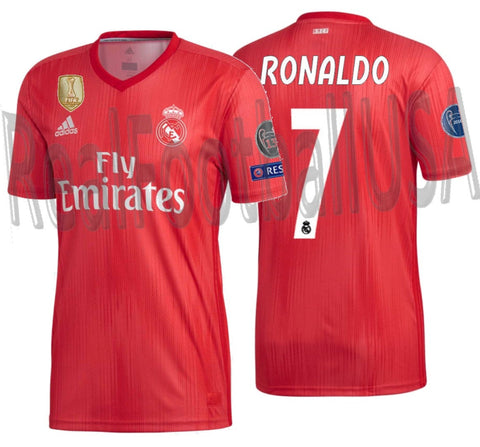 ADIDAS CRISTIANO RONALDO REAL MADRID UEFA CHAMPIONS LEAGUE THIRD JERSEY 2018/19 1