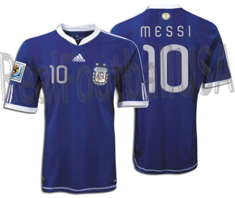 ADIDAS LIONEL MESSI ARGENTINA AWAY JERSEY FIFA WORLD CUP 2010 0