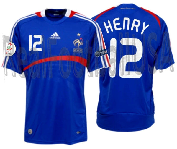 ADIDAS THIERRY HENRY FRANCE HOME JERSEY EURO 2008