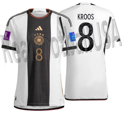 ADIDAS TONY KROOS GERMANY AUTHENTIC HOME JERSEY FIFA WORLD CUP 2022 PATCHES 1