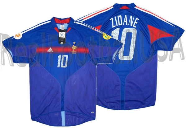 ADIDAS ZINEDINE ZIDANE FRANCE HOME JERSEY EURO 2004