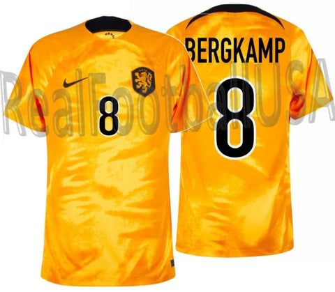 NIKE DENNIS BERGKAMP NETHERLANDS HOME JERSEY FIFA WORLD CUP 2022 1