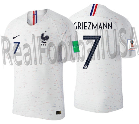 NIKE ANTOINE GRIEZMANN FRANCE AUTHENTIC VAPOR MATCH AWAY JERSEY FIFA WORLD CUP 2018 1