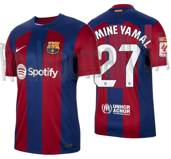 NIKE LAMINE YAMAL FC BARCELONA HOME JERSEY 2023/24