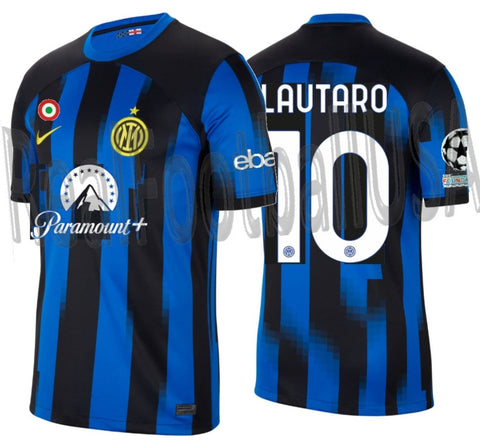 NIKE LAUTARO MARTINEZ INTER MILAN UEFA CHAMPIONS LEAGUE HOME JERSEY 2023/24 1