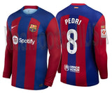 NIKE PEDRI FC BARCELONA LONG SLEEVE HOME JERSEY 2023/24 1