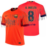 NIKE ANDRES INIESTA FC BARCELONA AWAY JERSEY 2014/15 1