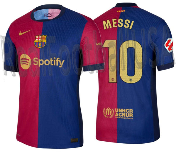 NIKE LIONEL MESSI FC BARCELONA ADV MATCH HOME JERSEY 2024 25 REALFOOTBALLUSA.NET
