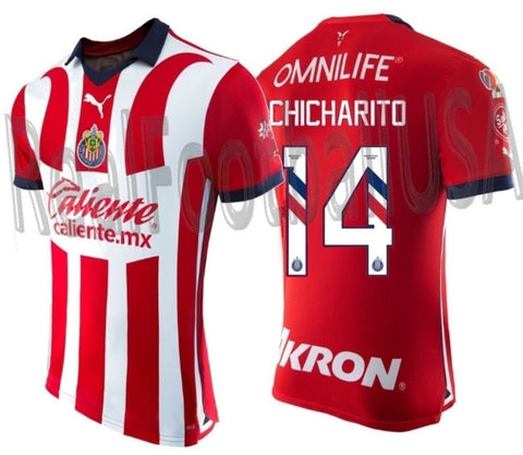 PUMA CHICHARITO CHIVAS DE GUADALAJARA AUTHENTIC MATCH HOME JERSEY 2023/24 1