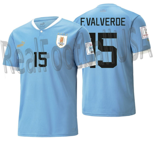 Uruguay shops Puma Brand Home Soccer Jersey Size XL