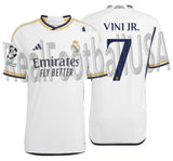 ADIDAS VINI JR REAL MADRID UEFA CHAMPIONS LEAGUE AUTHENTIC MATCH HOME JERSEY 2023/24 1