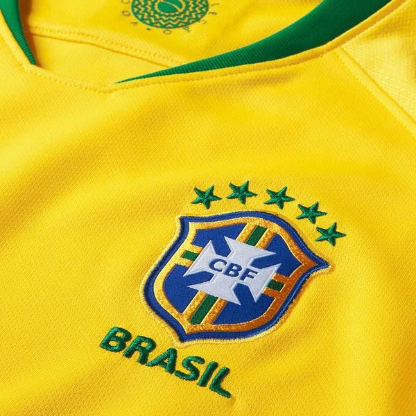 Nike Brazil Football Training Jacket Tracksuit Yellow CBF Cotton Blend  Large 