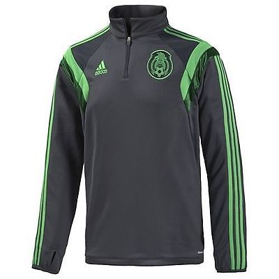 ADIDAS MEXICO 1/4 ZIP TRAINING TOP FIFA WORLD CUP 2014 0