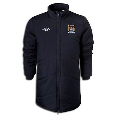 UMBRO MANCHESTER CITY TRAINING PADDED JACKET Black/White.