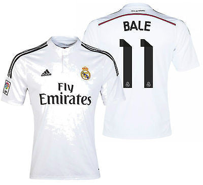 Gareth Bale shirts for sale in the Real Madrid club shop Stock