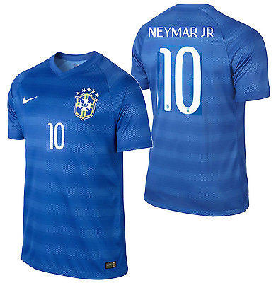 Neymar Jr 10 Brazil Football Team Home Kit Original Jersey Tshirt