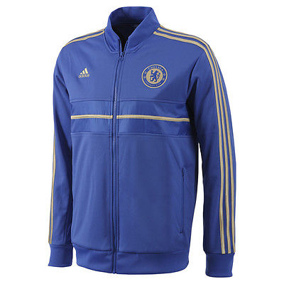 ADIDAS CHELSEA FC ANTHEM JACKET Reflex Blue/Gold 1