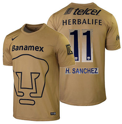 NIKE HUGO SANCHEZ # 11 PUMAS UNAM HOME JERSEY 2014/15 –