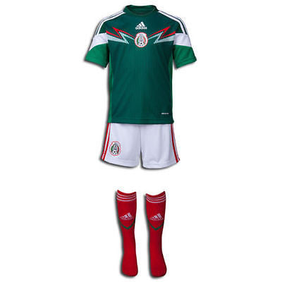 ADIDAS MEXICO MINI KIT FIFA WORLD CUP BRAZIL 2014 2014/15 TODDLER SIZES.