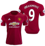 ADIDAS ZLATAN IBRAHIMOVIC MANCHESTER UNITED HOME JERSEY 2016/17 2