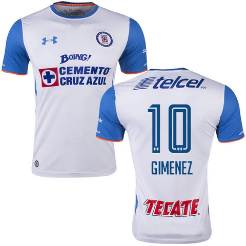 UA UNDER ARMOUR CHRISTIAN GIMENEZ CRUZ AZUL AWAY JERSEY 2015/16.