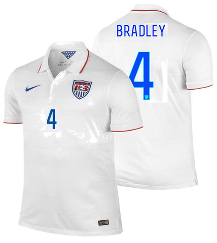 NIKE MICHAEL BRADLEY USA AUTHENTIC HOME JERSEY FIFA WORLD CUP 2014 US SOCCER TEAM