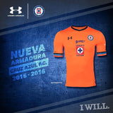 UA UNDER ARMOUR C. GIMENEZ CEMENTEROS CRUZ AZUL THIRD JERSEY 2015/16