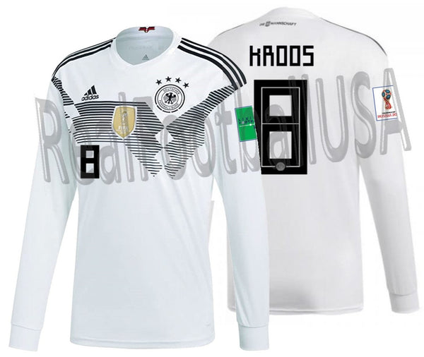 Adidas Men's Germany 2022 Away Long Sleeve Jersey - Black, XL