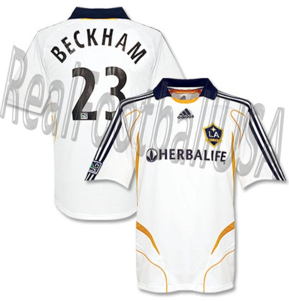 New XL Vintage LA Los Angeles Galaxy Adidas Authentic 2007 Soccer Jersey  Beckham