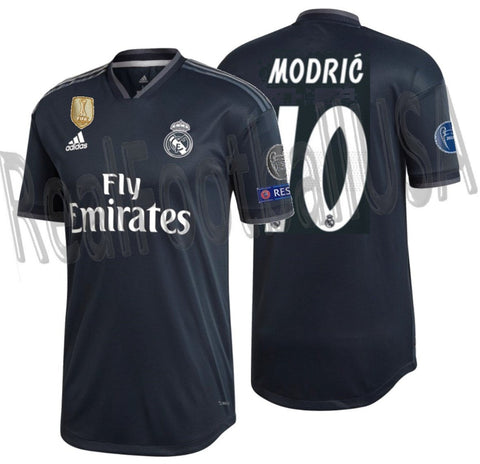 ADIDAS LUKA MODRIC REAL MADRID AUTHENTIC MATCH UEFA CHAMPIONS LEAGUE AWAY JERSEY 2018/19 1