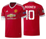 ADIDAS WAYNE ROONEY MANCHESTER UNITED UEFA CHAMPIONS LEAGUE AUTHENTIC MATCH ADIZERO HOME JERSEY 2015/16 1