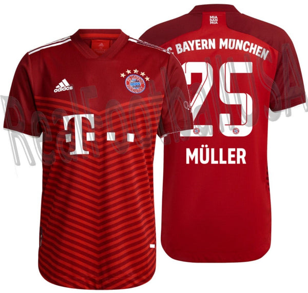 adidas 2021-22 Bayern Munich AUTHENTIC Home Jersey - MENS GM5308