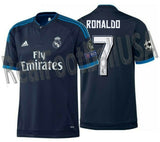 ADIDAS CRISTIANO RONALDO REAL MADRID UEFA CHAMPIONS LEAGUE THIRD JERSEY 2015/16 1