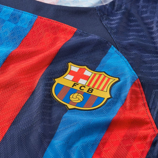 Nike 2022-23 FC Barcelona Home Long-Sleeve Jersey - Obsidian-Sesame