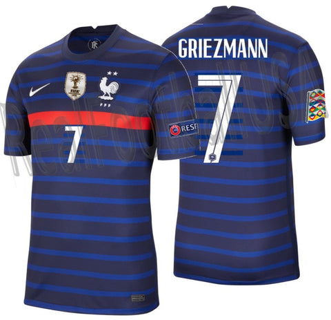 NIKE ANTOINE GRIEZMANN FRANCE NATIONS LEAGUE HOME JERSEY 2020 2021 1
