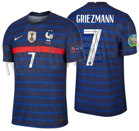 NIKE ANTOINE GRIEZMANN FRANCE VAPOR MATCH HOME JERSEY EURO 2020 2021 1