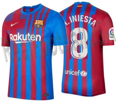 NIKE ANDRES INIESTA FC BARCELONA HOME JERSEY 2021/22 1