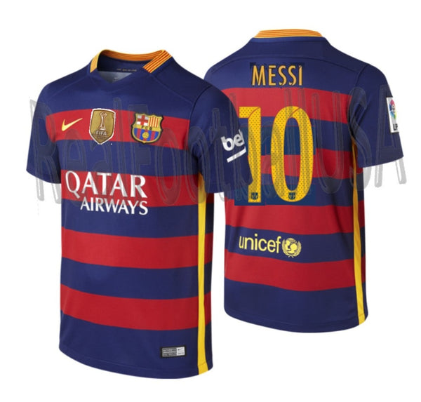 NIKE LIONEL MESSI FC BARCELONA HOME YOUTH JERSEY 2015/16 –