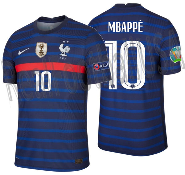 NIKE KYLIAN MBAPPE FRANCE VAPOR MATCH HOME JERSEY EURO 2020 2021