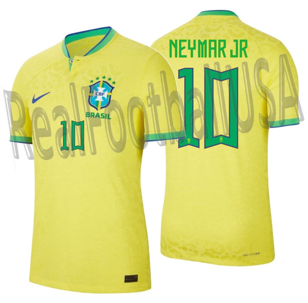 Neymar Jr. Brazil National Team 2022/23 Home Vapor Match Authentic Player  Jersey em 2023