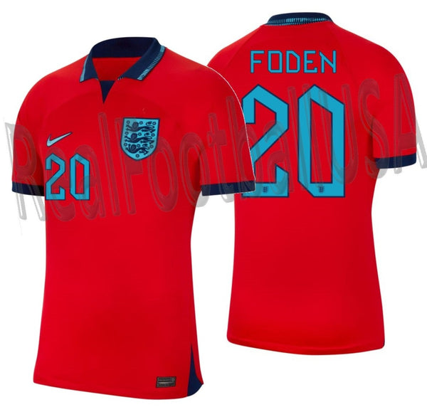 Nike Football World Cup 2022 England unisex away jersey in red