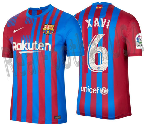 NIKE XAVI HERNANDEZ FC BARCELONA HOME JERSEY 2021/22 1