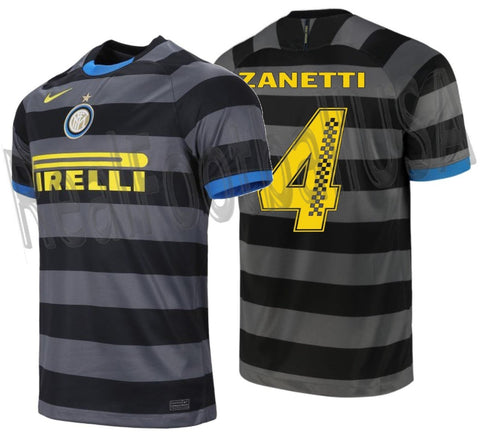 NIKE JAVIER ZANETTI INTER MILAN PIRELLI RACING LIMITED EDITION THIRD JERSEY 2020/21 1