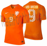 NIKE MARCO VAN BASTEN NETHERLANDS AUTHENTIC MATCH HOME JERSEY WORLD CUP 2014 0