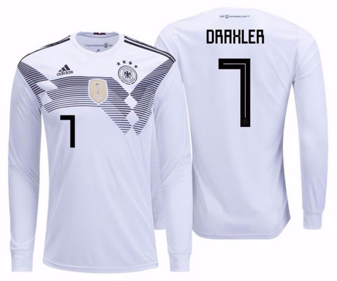 ADIDAS JULIAN DRAXLER GERMANY LONG SLEEVE HOME JERSEY FIFA WORLD CUP 2018