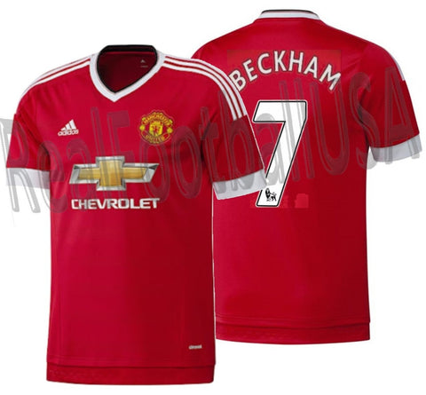 ADIDAS DAVID BECKHAM MANCHESTER UNITED HOME JERSEY 2015/16 1