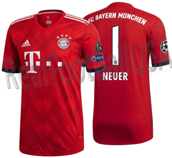 ADIDAS MANUEL NEUER BAYERN MUNICH AUTHENTIC MATCH UEFA CHAMPIONS