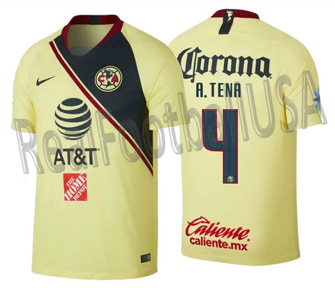 NIKE ALFREDO TENA CLUB AMERICA HOME JERSEY 2018/19.